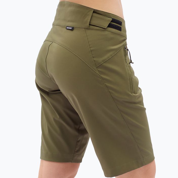 Дамски къси панталони за колоездене SILVINI Patria green 3120-WP1627/43431 2