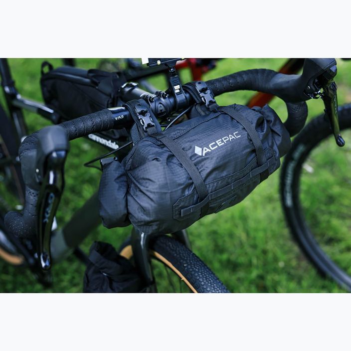 Acepac Bar Roll MKIII чанта за велосипед за кормило 16 л черна 9
