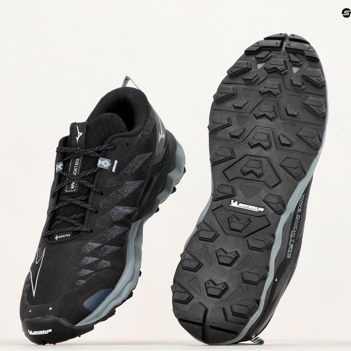 Мъжки обувки за бягане Mizuno Wave Daichi 7 GTX black/ombre blue/stormy weather 12