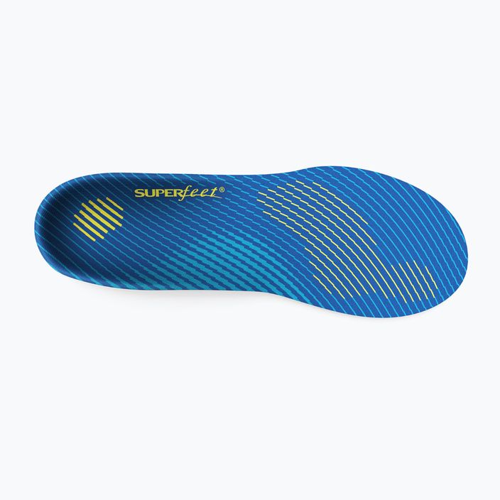 Superfeet Run Comfort Тънки сини стелки за обувки 4