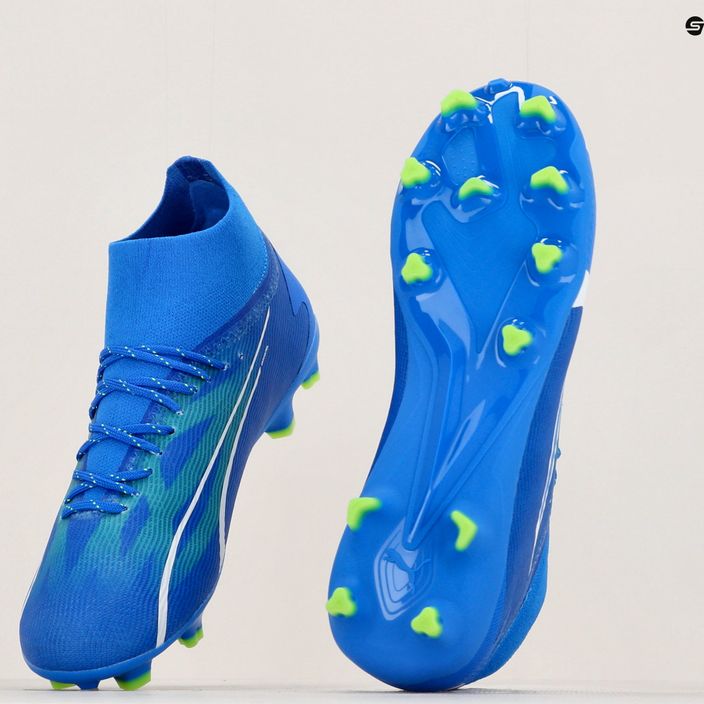 Детски футболни обувки PUMA Ultra Pro FG/AG Jr ultra blue/puma white/pro green 12