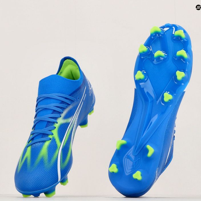 PUMA Ultra Match FG/AG мъжки футболни обувки ultra blue/puma white/pro green 12