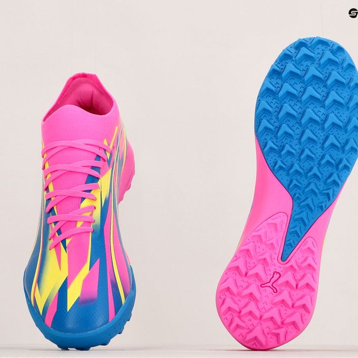 Мъжки футболни обувки PUMA Ultra Match Energy TT, светещо розово/жълт алармен цвят/ултра синьо 14