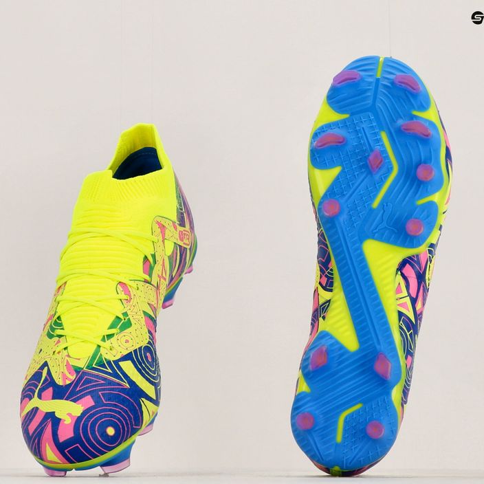 PUMA Future Match Energy FG/AG мъжки футболни обувки ултра синьо/жълто алармено/светло розово 19