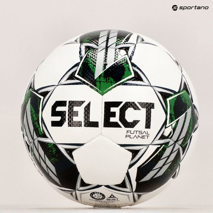 SELECT Futsal Planet V22 Футболна екипировка Fifa бяло и зелено 310013 5