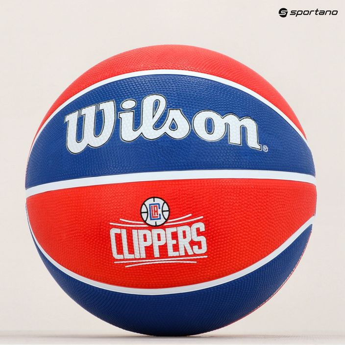 Wilson NBA Team Tribute Los Angeles Clippers Баскетболна топка червена WTB1300XBLAC 7