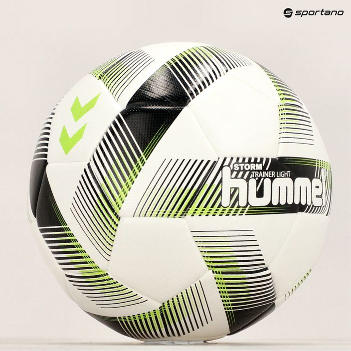 Hummel Storm Trainer Light FB футболна топка бяло/черно/зелено размер 3 6