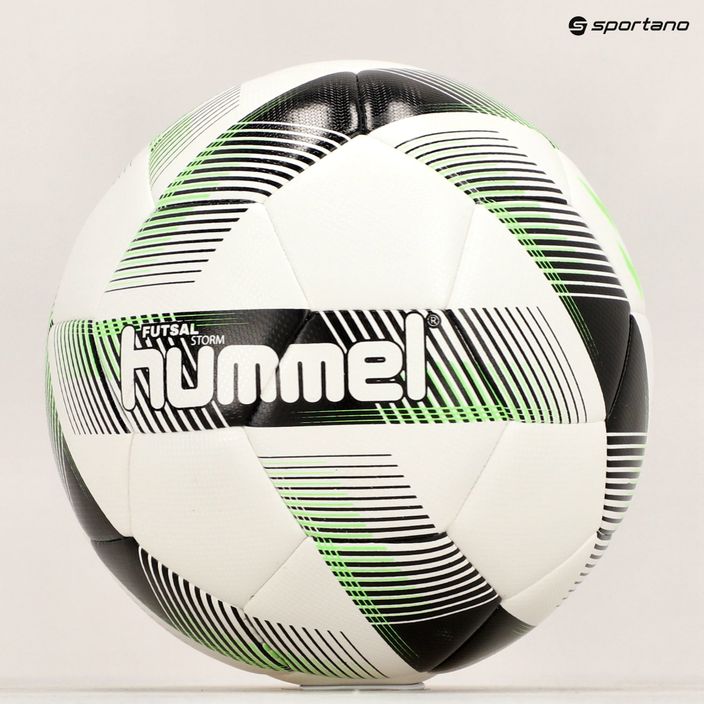 Hummel Storm FB футболна топка бяло/черно/зелено размер 4 5