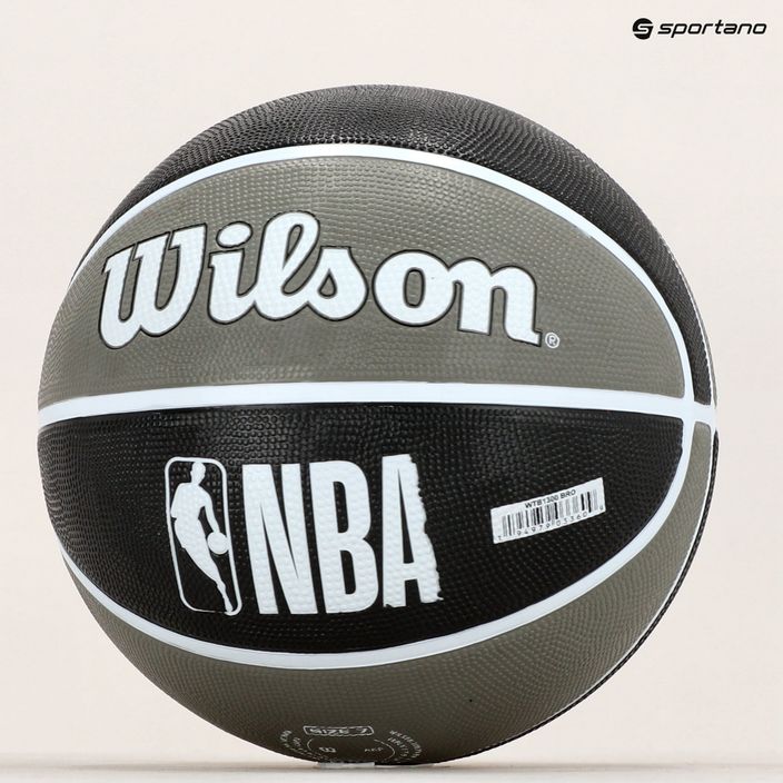 Wilson NBA Team Tribute Brooklyn Nets баскетбол сив WTB1300XBBRO 7