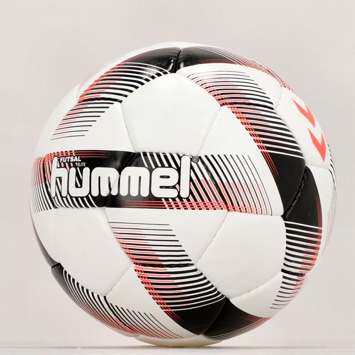 Hummel Futsal Elite FB футболна топка бяла/черна/червена размер 3 5