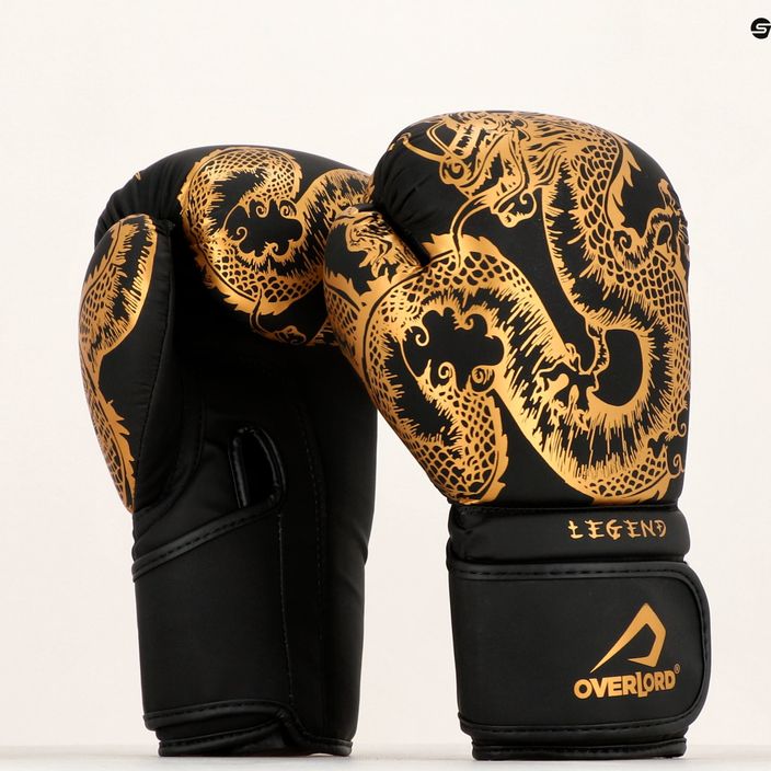 Боксови ръкавици Overlord Legend черно-златни 100001-BK_GO 9