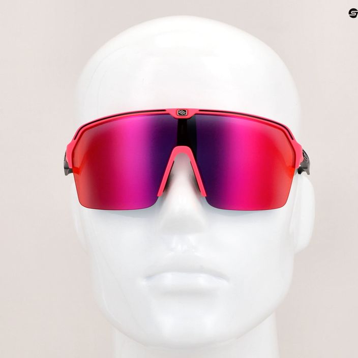 Rudy Project Spinshield Air розово флуо матово/мултилазерно червено очила за колоездене SP8438900001 8
