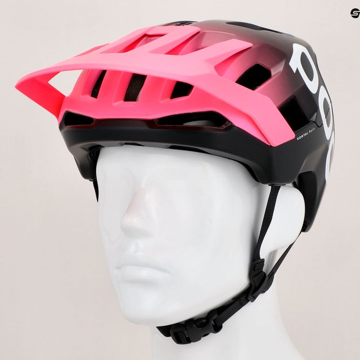 POC Kortal Race MIPS флуоресцентно розово/ураново черно матова каска за велосипед 12