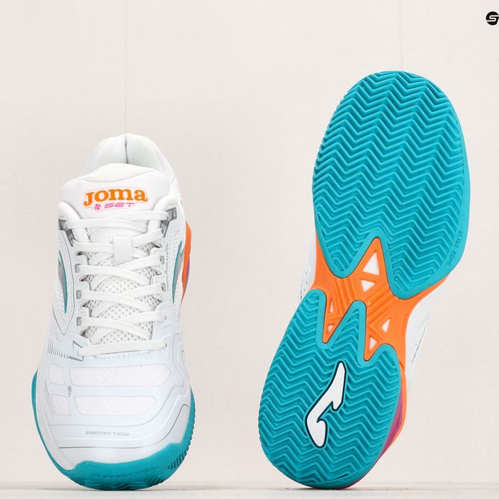 Дамски обувки за тенис Joma Set Lady white/orange 14