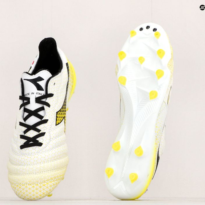 Мъжки футболни обувки Diadora Brasil Elite Tech GR ITA LPX white/black/fluo yellow 25