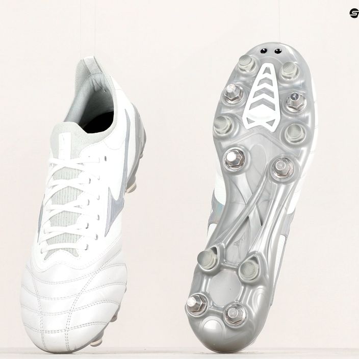 Mizuno Morelia Neo III Beta JMP футболни обувки бяло/холограмно/студено сиво 3c 17