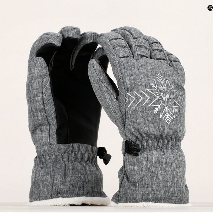 Дамски ски ръкавици Rossignol Perfy G heather grey 8