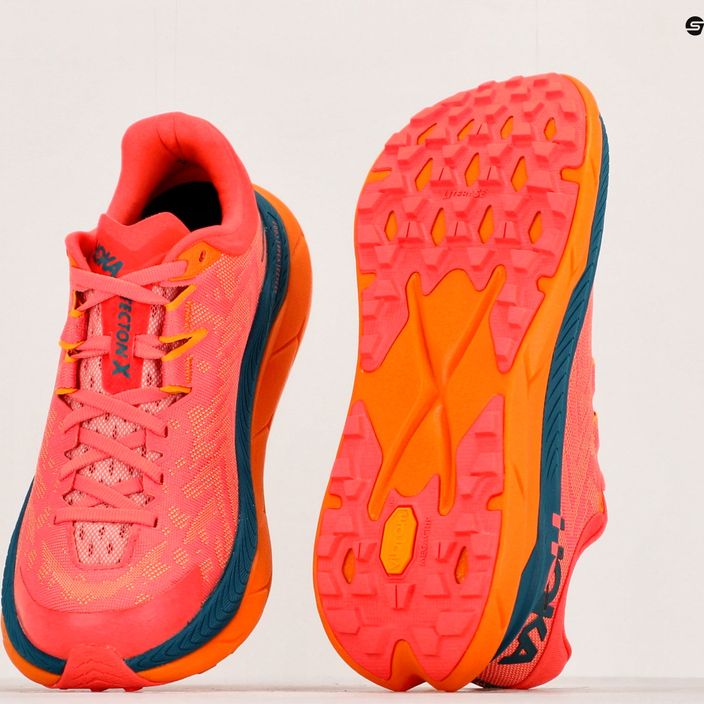 Дамски обувки за бягане HOKA Tecton X camellia/blue coral 10
