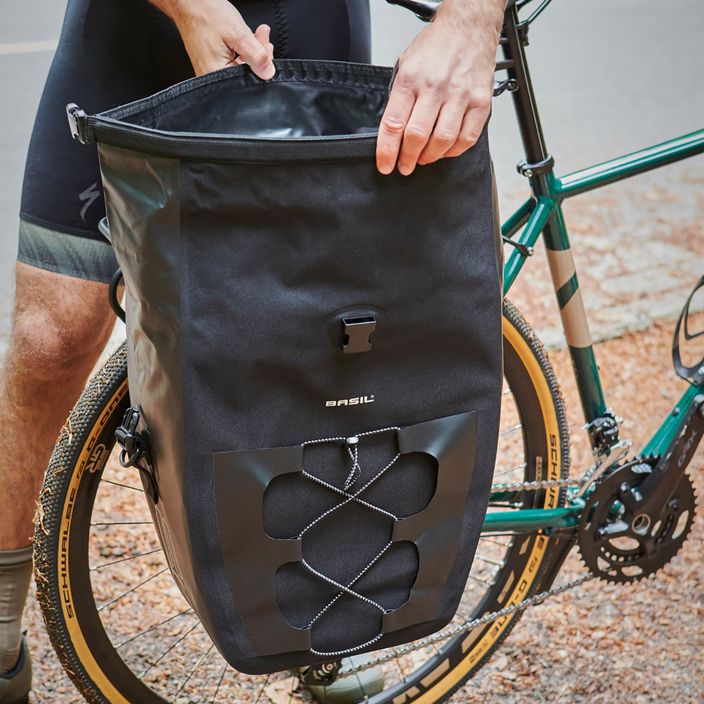 Basil Bloom Navigator Водоустойчива единична чанта за багажник за велосипед черна B-18258 14