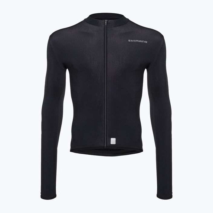 Мъжки потник за велосипед Shimano Vertex Thermal LS Jersey черен PCWJSPWUE13ML0108