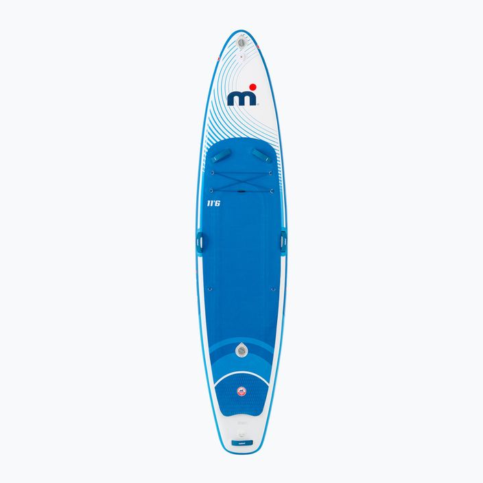 SUP Mistral Sunburst Double Club 11'6" бяла/зелена дъска 2