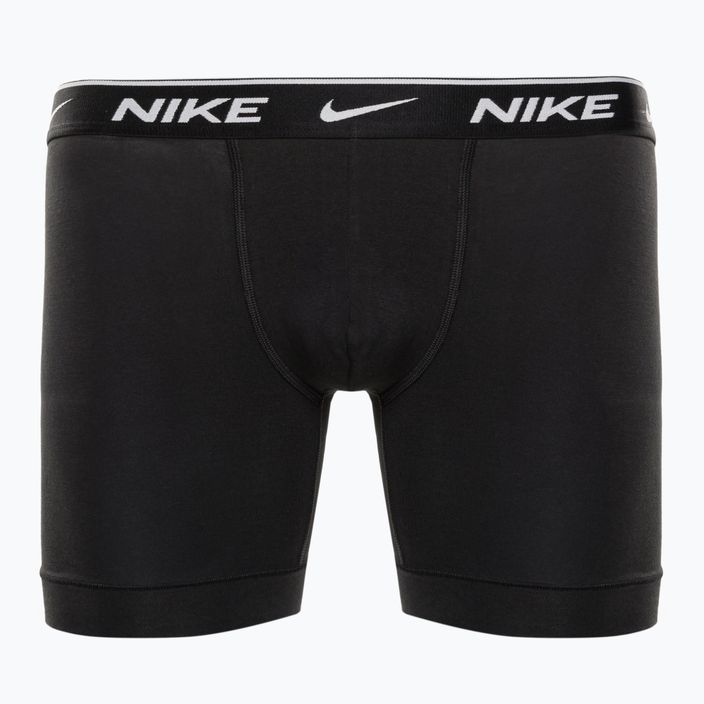 Мъжки боксерки Nike Everyday Cotton Stretch Boxer Brief 3Pk MP1 white/grey heather / black 2