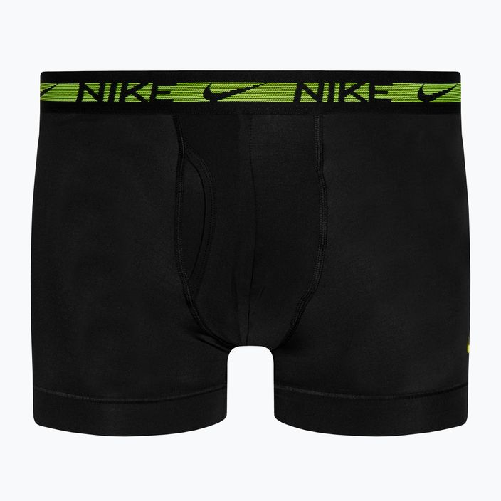 Мъжки боксерки Nike Dri-FIT Ultra Stretch Micro Trunk 3 чифта черни/виолетови/сини/червени 2