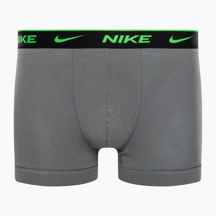 Мъжки боксерки Nike Everyday Cotton Stretch Trunk 3Pk BAU с геометричен печат/студено сиво/черно 5