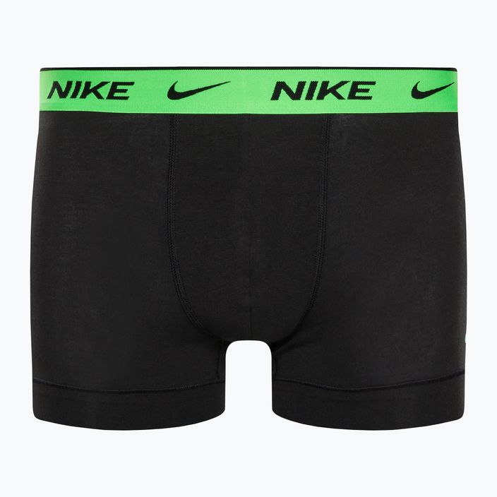 Мъжки боксерки Nike Everyday Cotton Stretch Trunk 3Pk BAU с геометричен печат/студено сиво/черно 8
