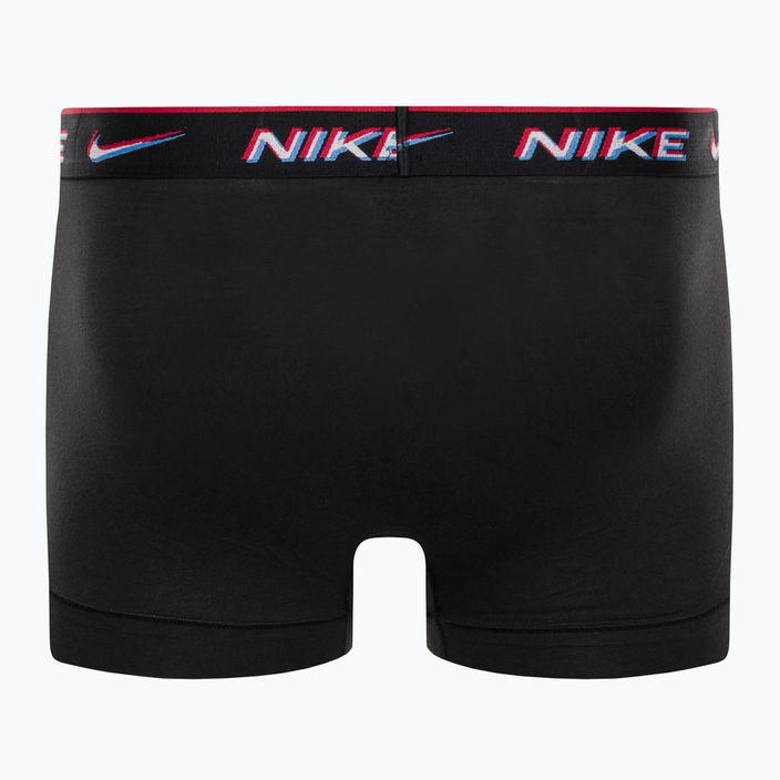 Мъжки боксерки Nike Everyday Cotton Stretch Trunk 3Pk UB1 black/transparency wb 9