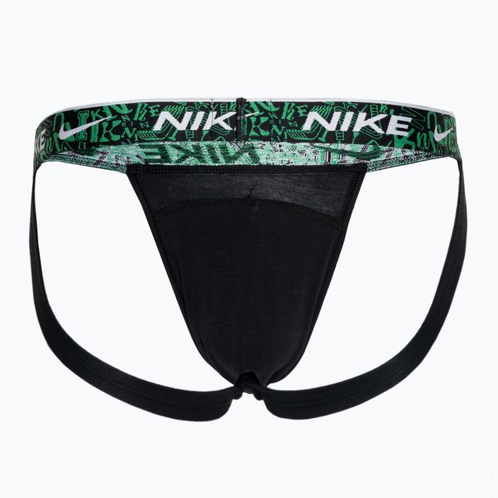 Мъжки слипове Nike Dri-FIT Everyday Cotton Stretch Jock Strap 3 чифта черно/червено/синьо/зелено на стадиона 2