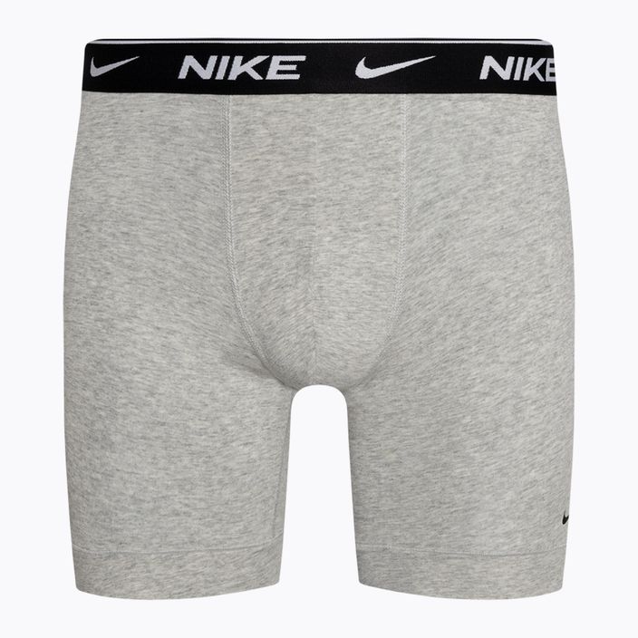 Мъжки боксерки Nike Everyday Cotton Stretch Boxer Brief, 3 чифта, крушово/копринено сиво/черно 3