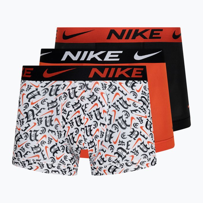 Nike Dri-Fit Essential Micro Trunk мъжки боксерки 3 чифта готически принт/черно/червено пикантно