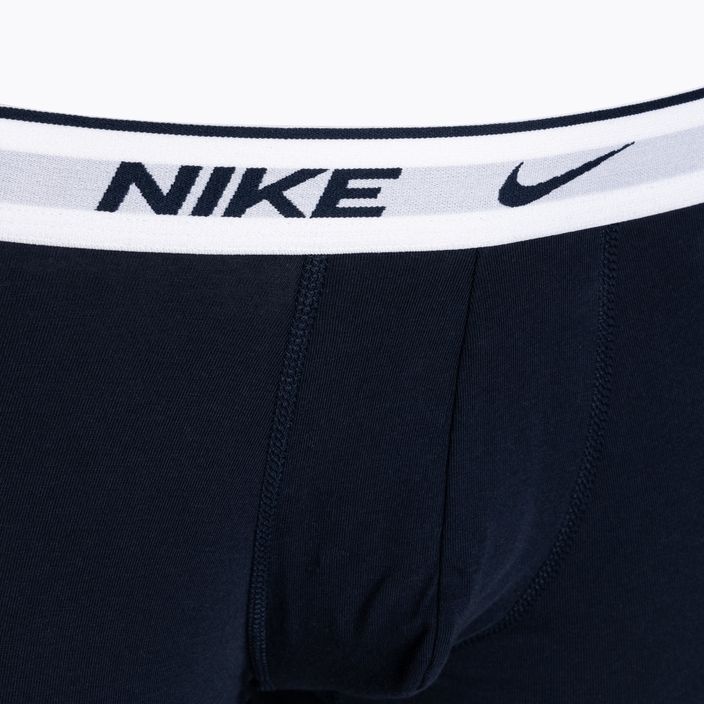 Мъжки боксерки Nike Everyday Cotton Stretch Trunk 3 чифта синьо/оранжево/червено 6