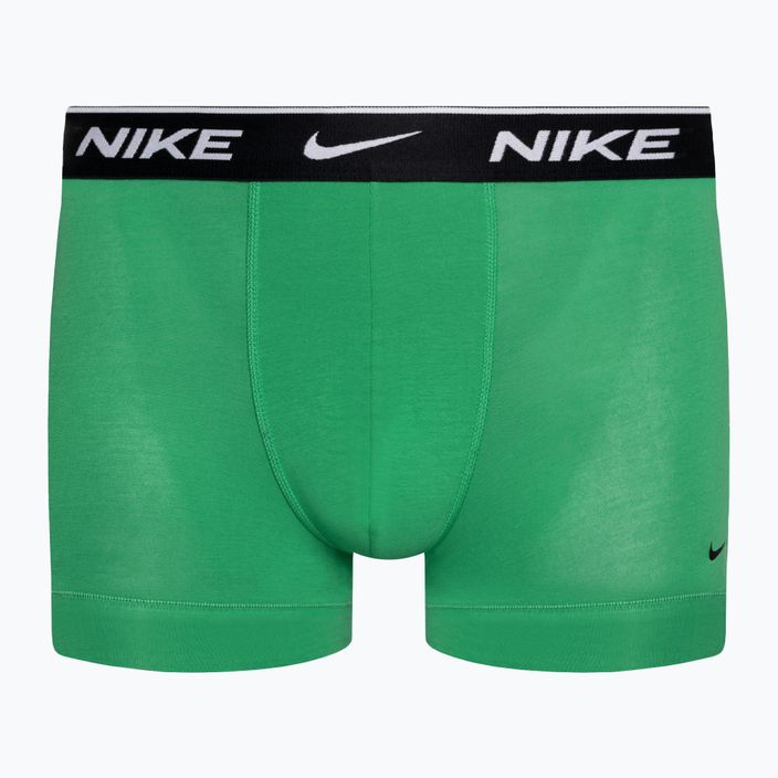 Мъжки боксерки Nike Everyday Cotton Stretch Trunk 3 чифта зелено/виолетово/синьо 3