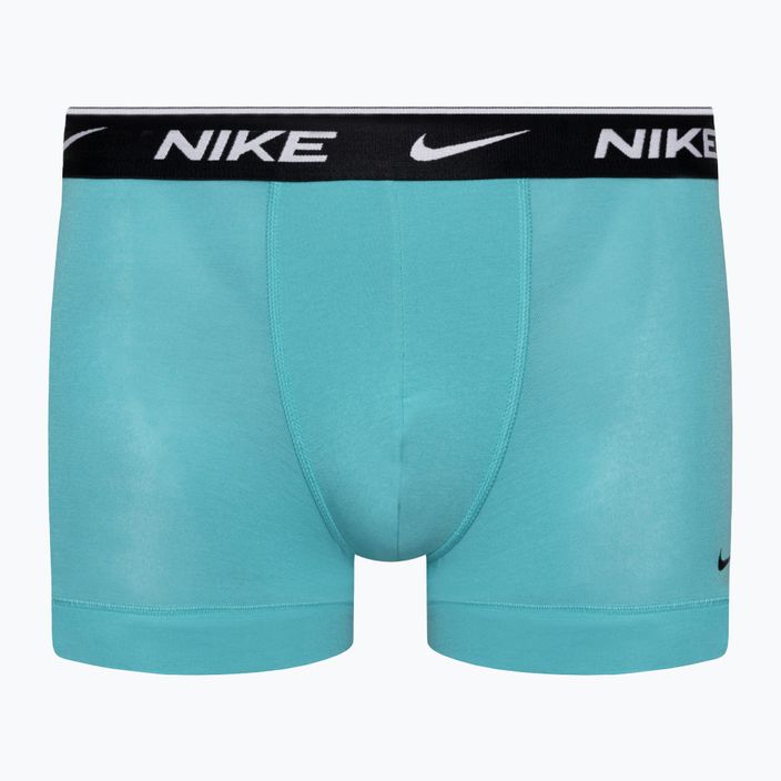 Мъжки боксерки Nike Everyday Cotton Stretch Trunk 3 чифта зелено/виолетово/синьо 4