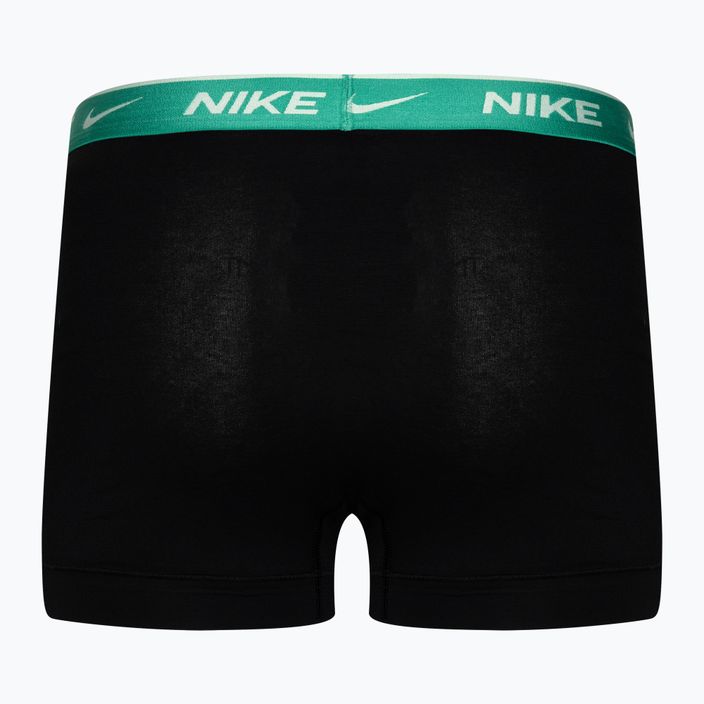 Мъжки боксерки Nike Everyday Cotton Stretch Trunk 3 чифта синьо/тюркоазено/розово 5