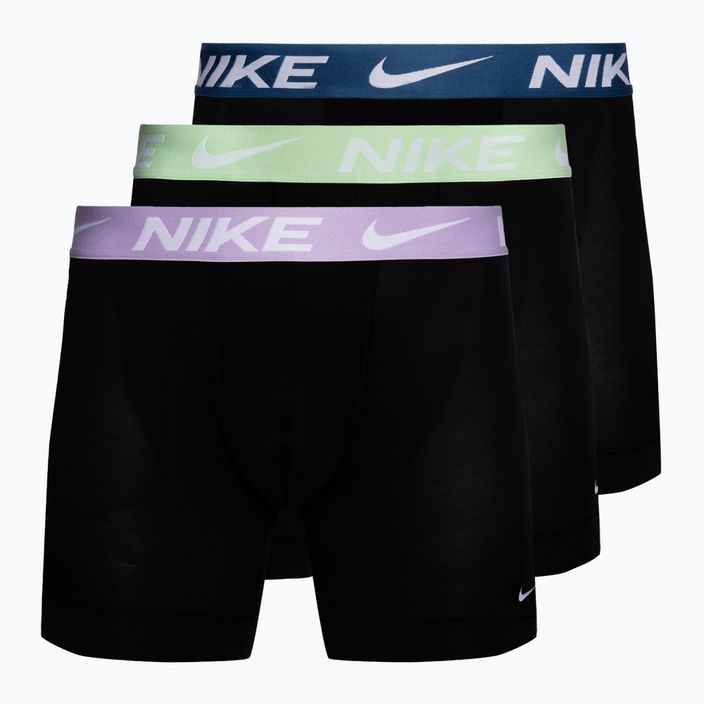 Мъжки боксерки Nike Dri-Fit Essential Micro Boxer Brief 3 чифта синьо.зелено/виолетово