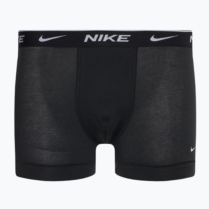 Мъжки боксерки Nike Everyday Cotton Stretch Trunk 3 чифта черно/черна армия/черно 2