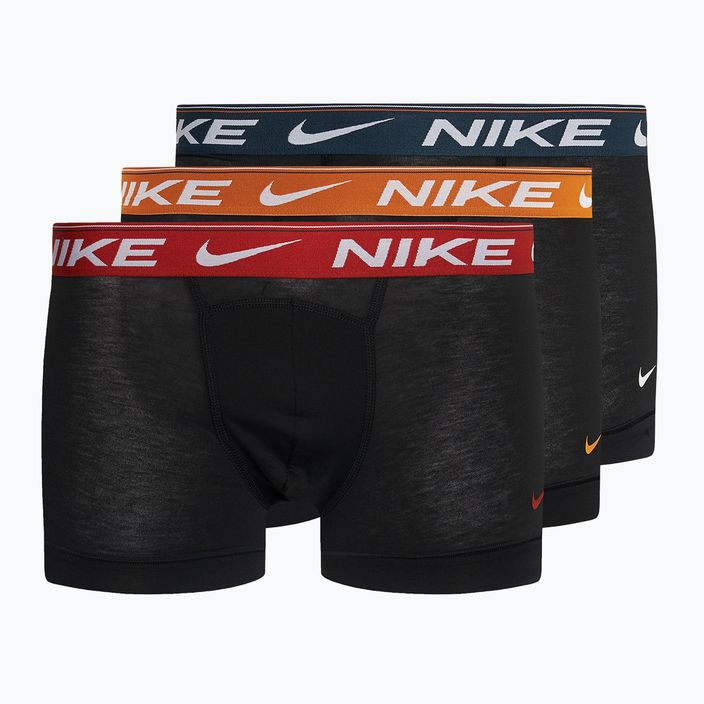 Мъжки боксерки Nike Dri-FIT Ultra Comfort Trunk 3 чифта черна луна/драконово червено/морскосиньо