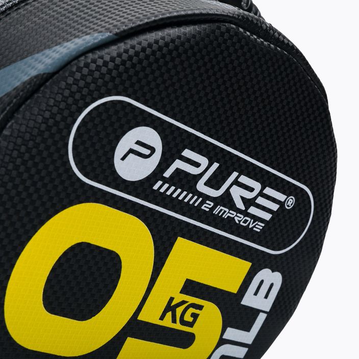 Pure2Improve Power Bag 5 кг тренировъчна чанта в черно и жълто P2I201710 3