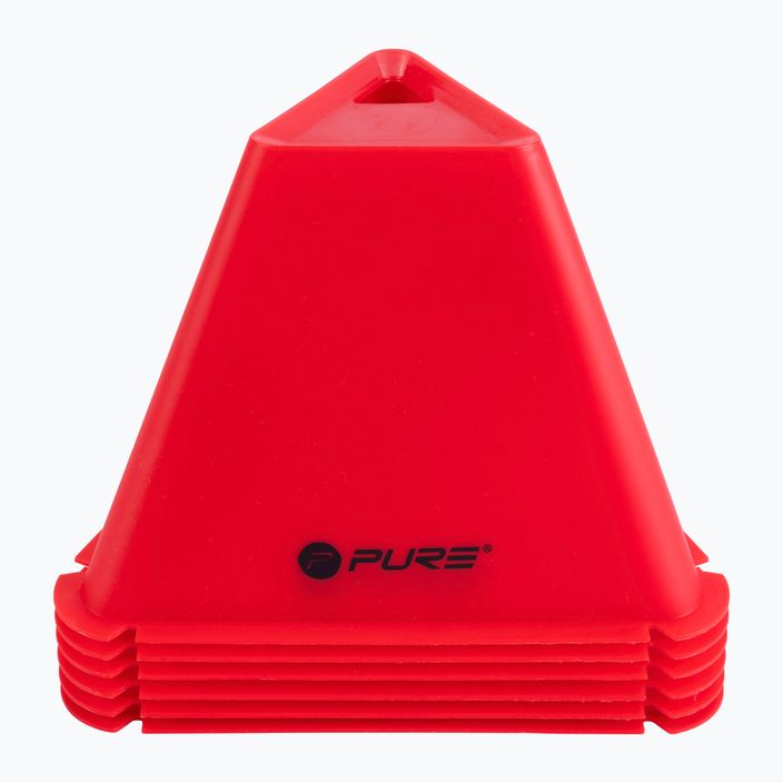 Конуси за тренировка Pure2Improve Triangle Cones Set 6 бр. red