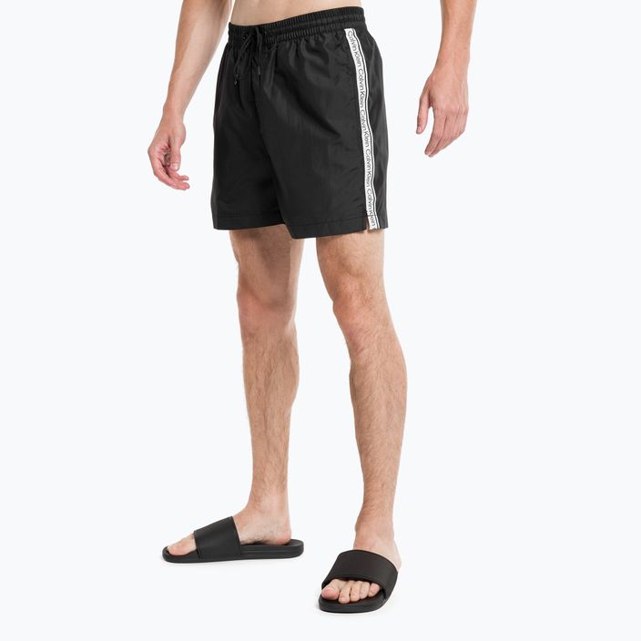 Мъжки къси панталони за плуване Calvin Klein Medium Drawstring black 3
