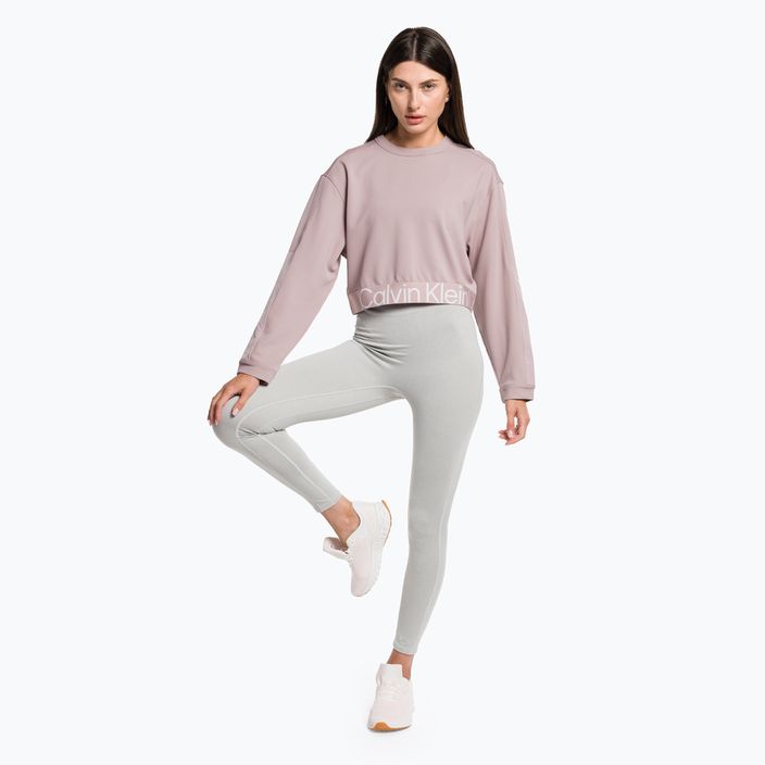Дамски пуловер Calvin Klein Pullover sweatshirt gray rose 2