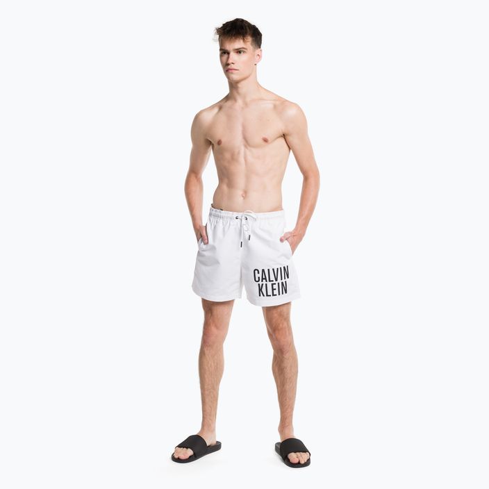 Мъжки къси панталони за плуване Calvin Klein Medium Drawstring white 6
