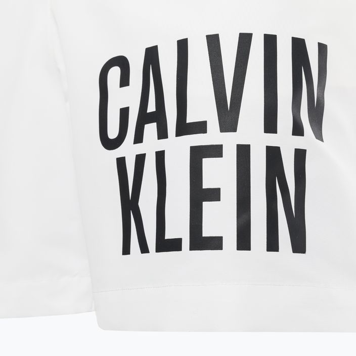 Мъжки къси панталони за плуване Calvin Klein Medium Drawstring white 4