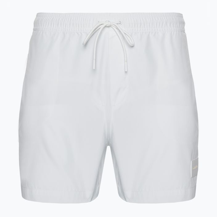 Мъжки къси панталони за плуване Calvin Klein Medium Drawstring white