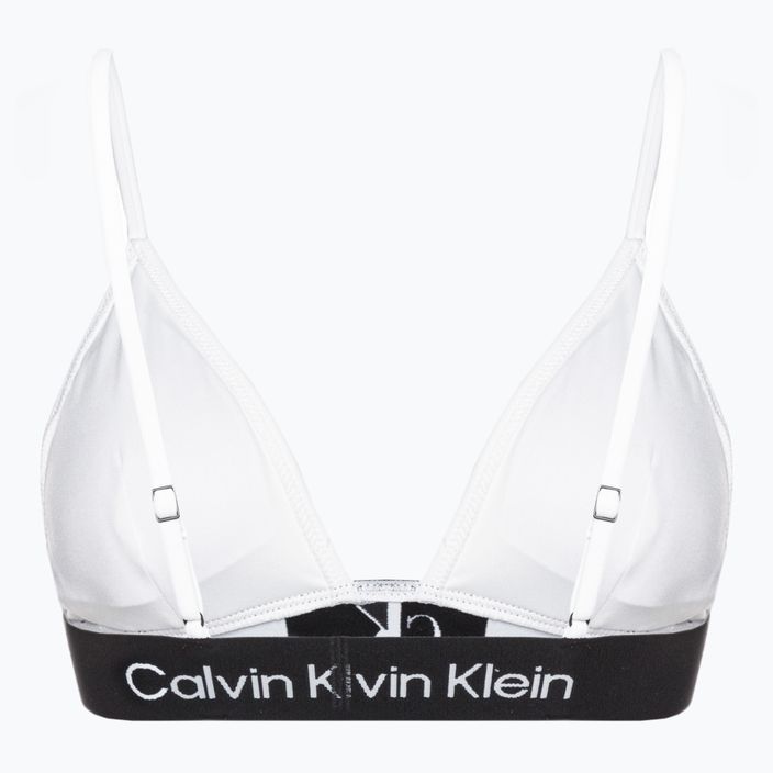 Горна част на бански костюм Calvin Klein Triangle-Rp, бяла 2