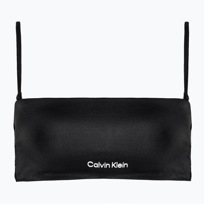 Calvin Klein Горна част на бански костюм Bandeau-Rp черна