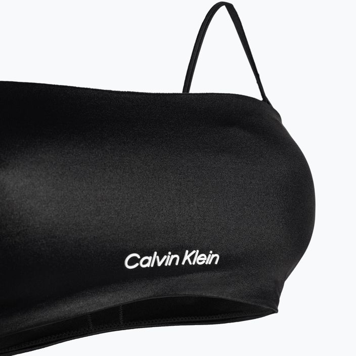 Calvin Klein Горна част на бански костюм Bandeau-Rp черна 3